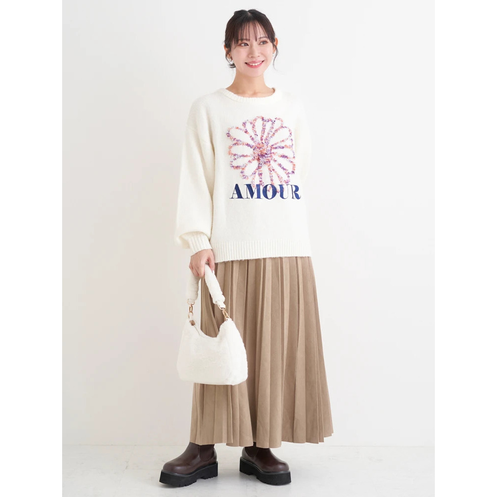 スエードポンチプリーツスカート15