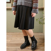 【Komachiコラボ】膝丈プリーツスカート