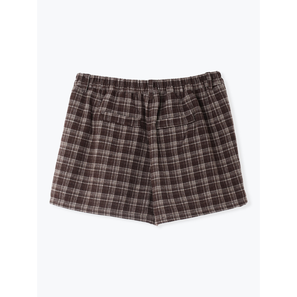 起毛チェック柄ショートパンツ24