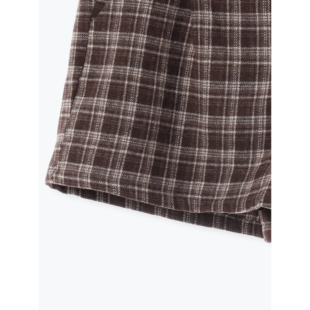 起毛チェック柄ショートパンツ27