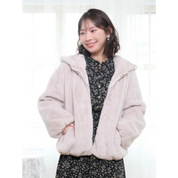 フェイクファーパーカーブルゾン