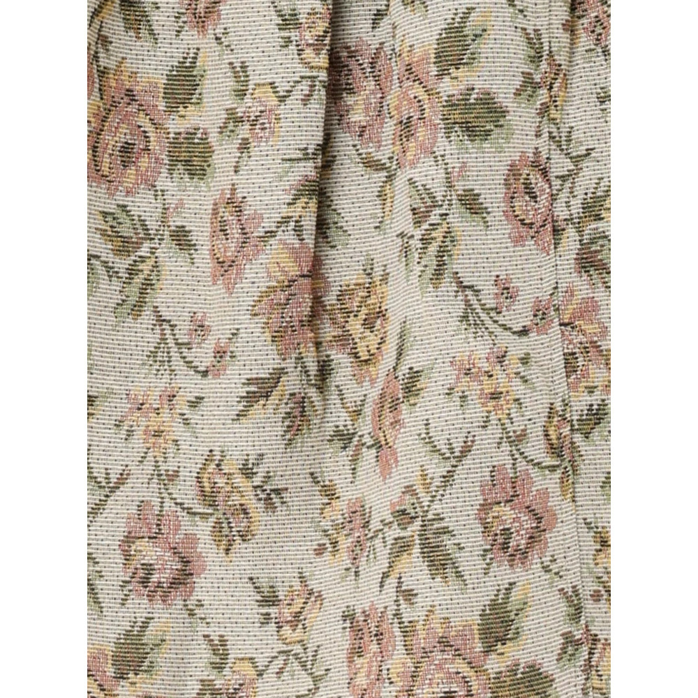 ベルト付きゴブラン花柄ミニスカート26