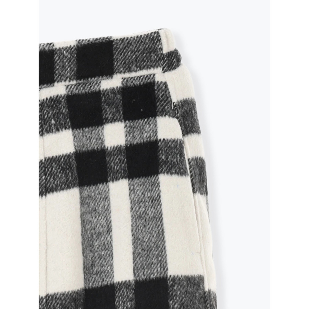 起毛チェック柄台形ミニスカート26