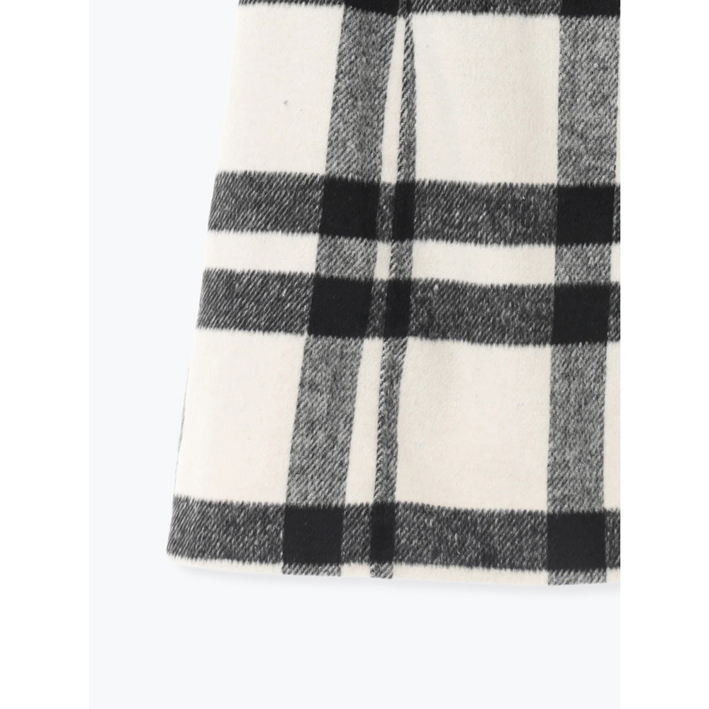 起毛チェック柄台形ミニスカート27