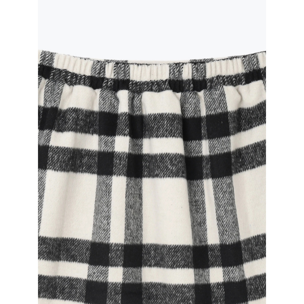 起毛チェック柄台形ミニスカート28