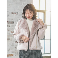 フェイクスエードライダースジャケット