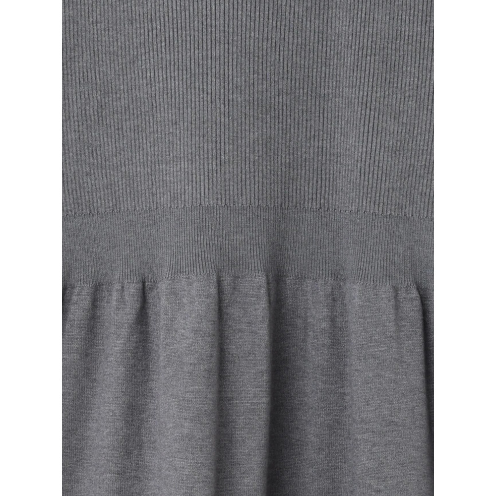 【WEB限定】チェック襟ニットワンピース16