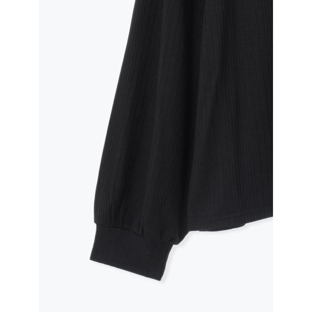 ビジューレース襟リブトップス30