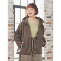 フェイクウールジップアップショートジャケット