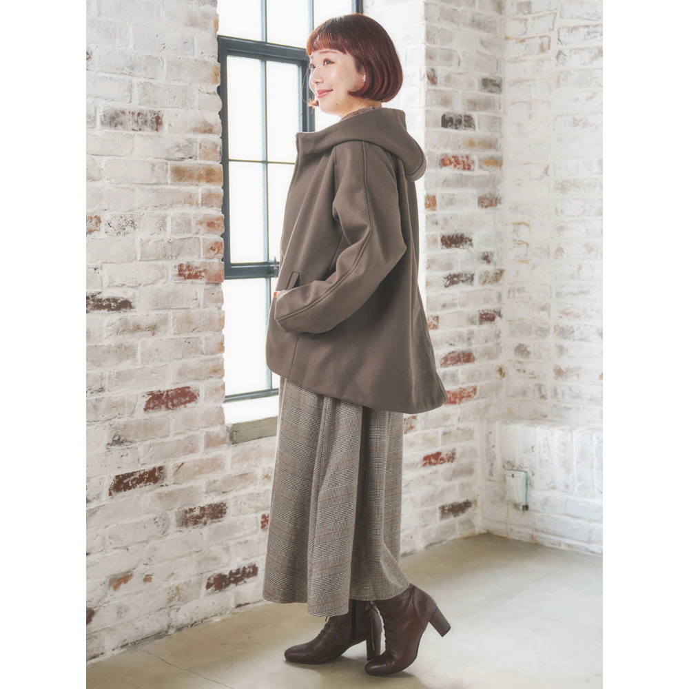 フェイクウールジップアップショートジャケット12