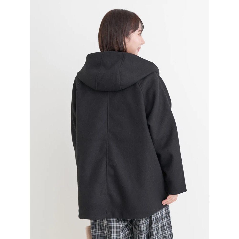 フェイクウールジップアップショートジャケット17