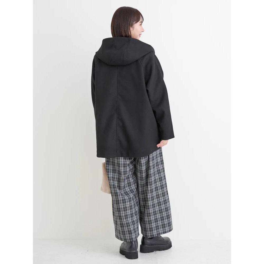 フェイクウールジップアップショートジャケット22