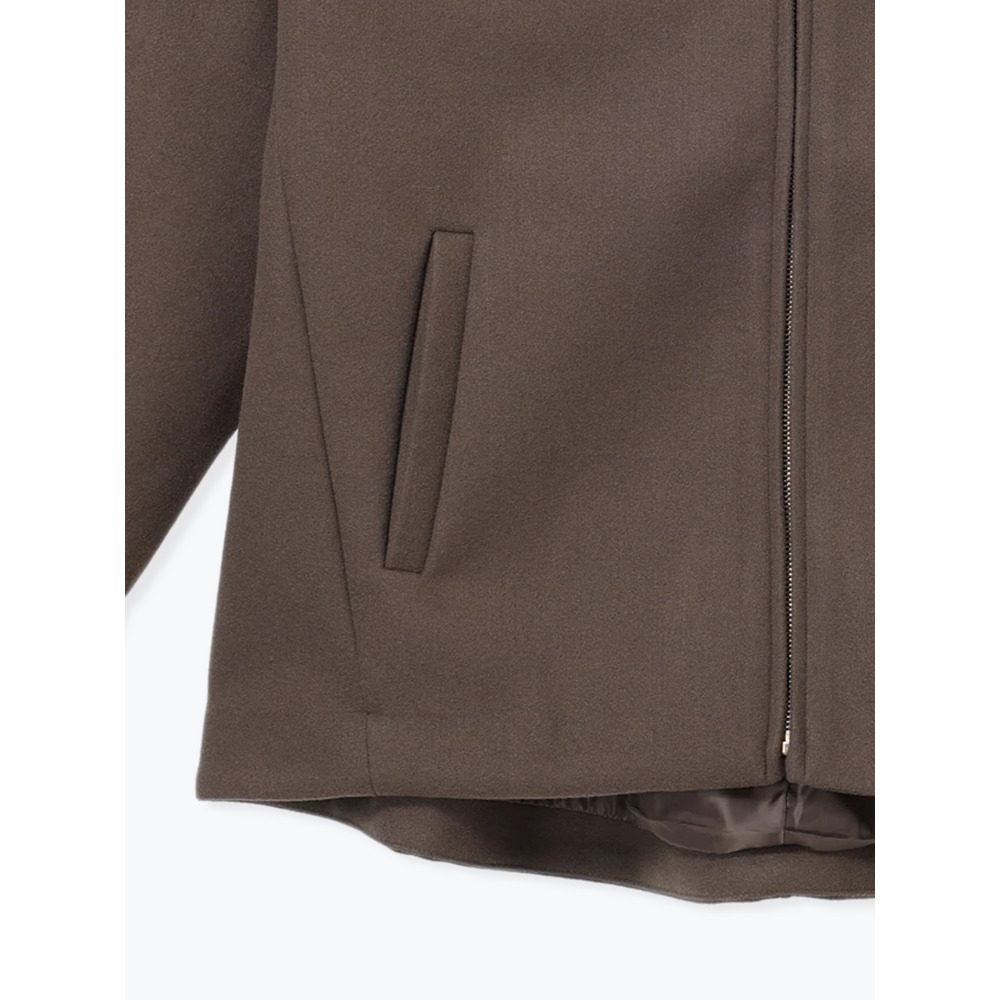 フェイクウールジップアップショートジャケット28