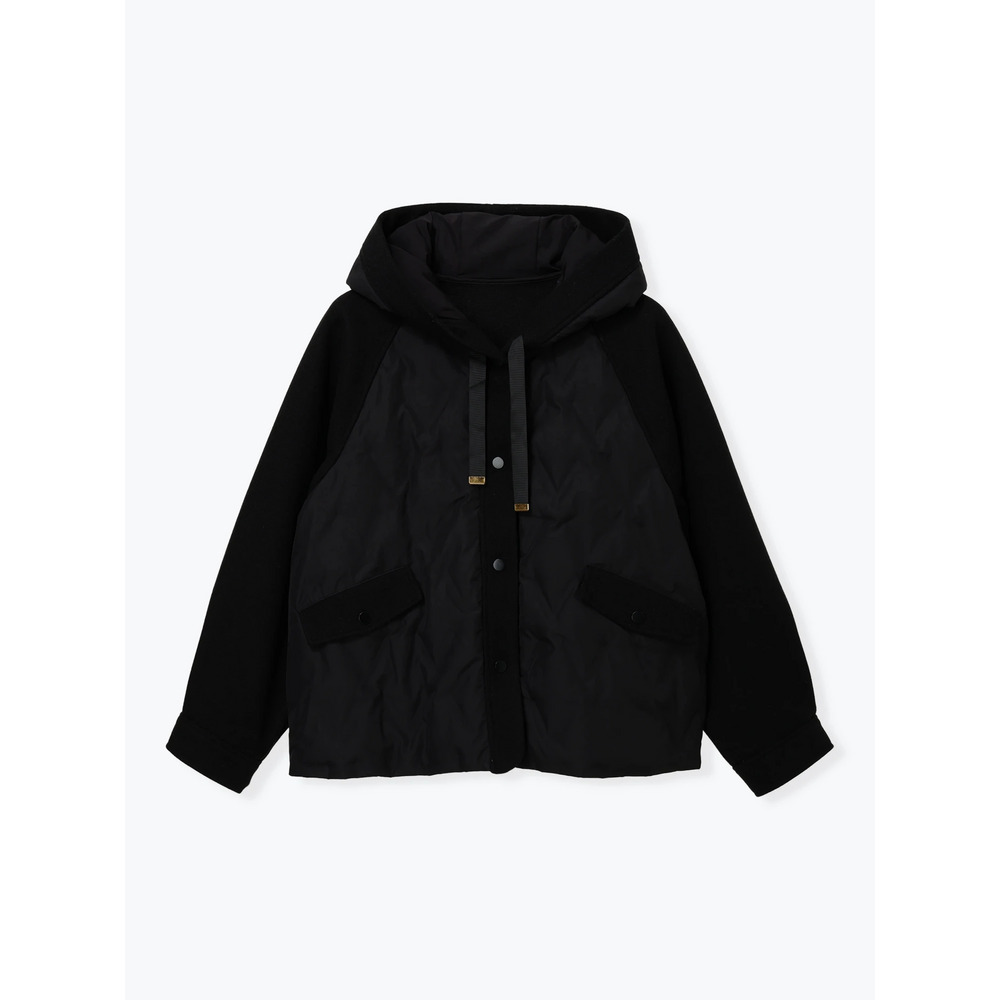 ウール切り替えフードダウンジャケット26