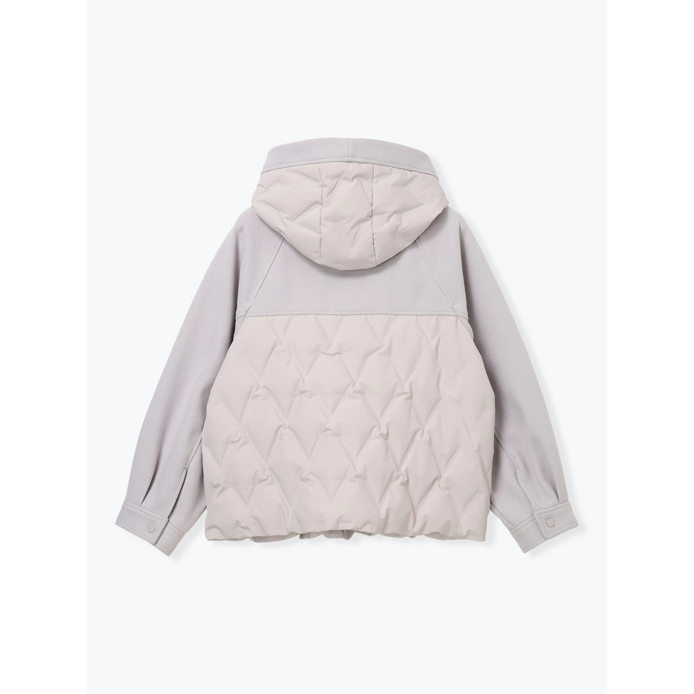 ウール切り替えフードダウンジャケット29