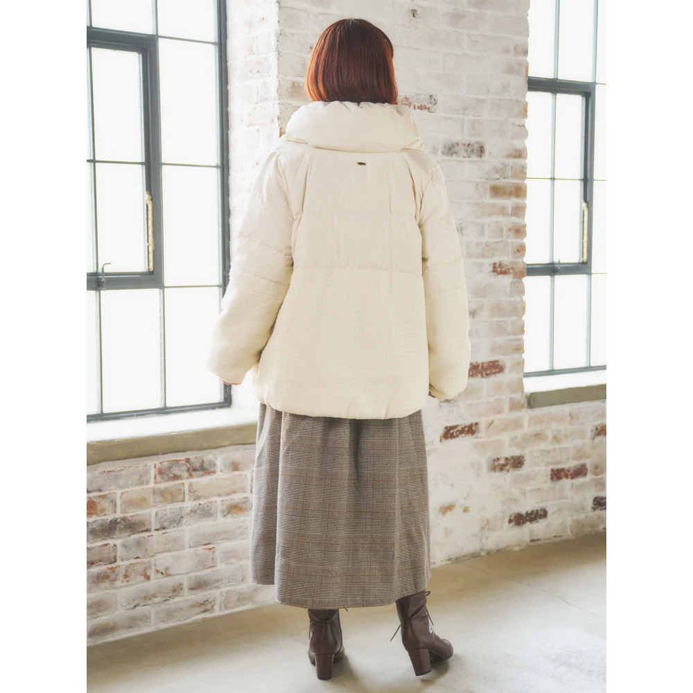 クラシカルツイードダウンジャケット11