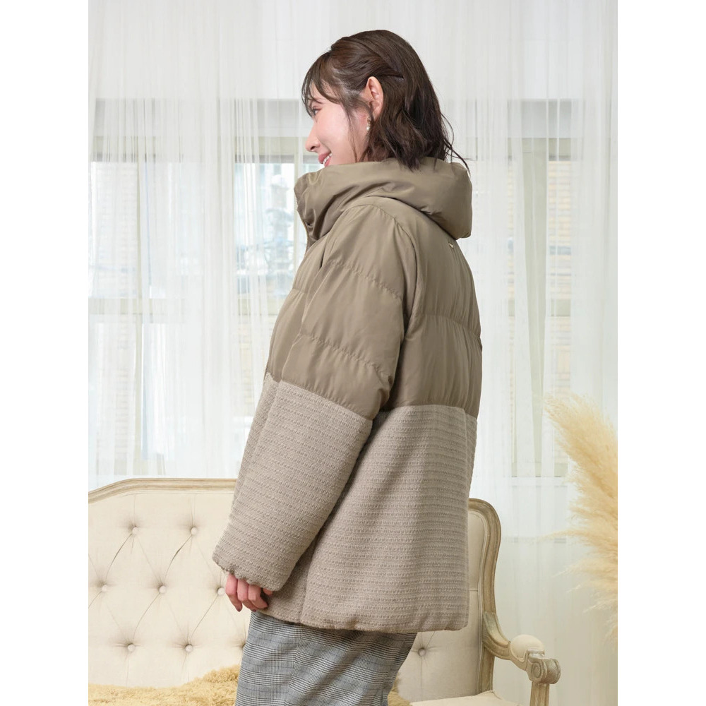 クラシカルツイードダウンジャケット14