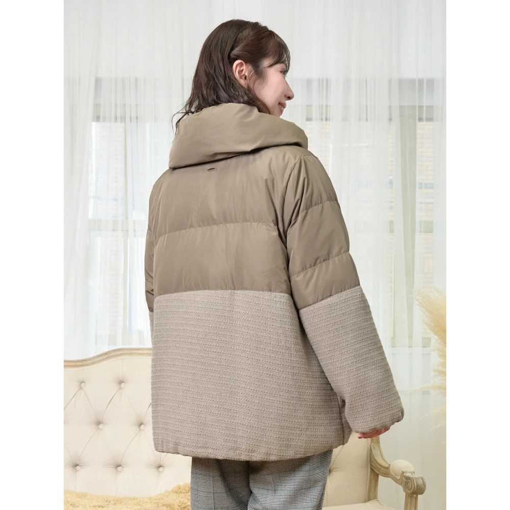 クラシカルツイードダウンジャケット15