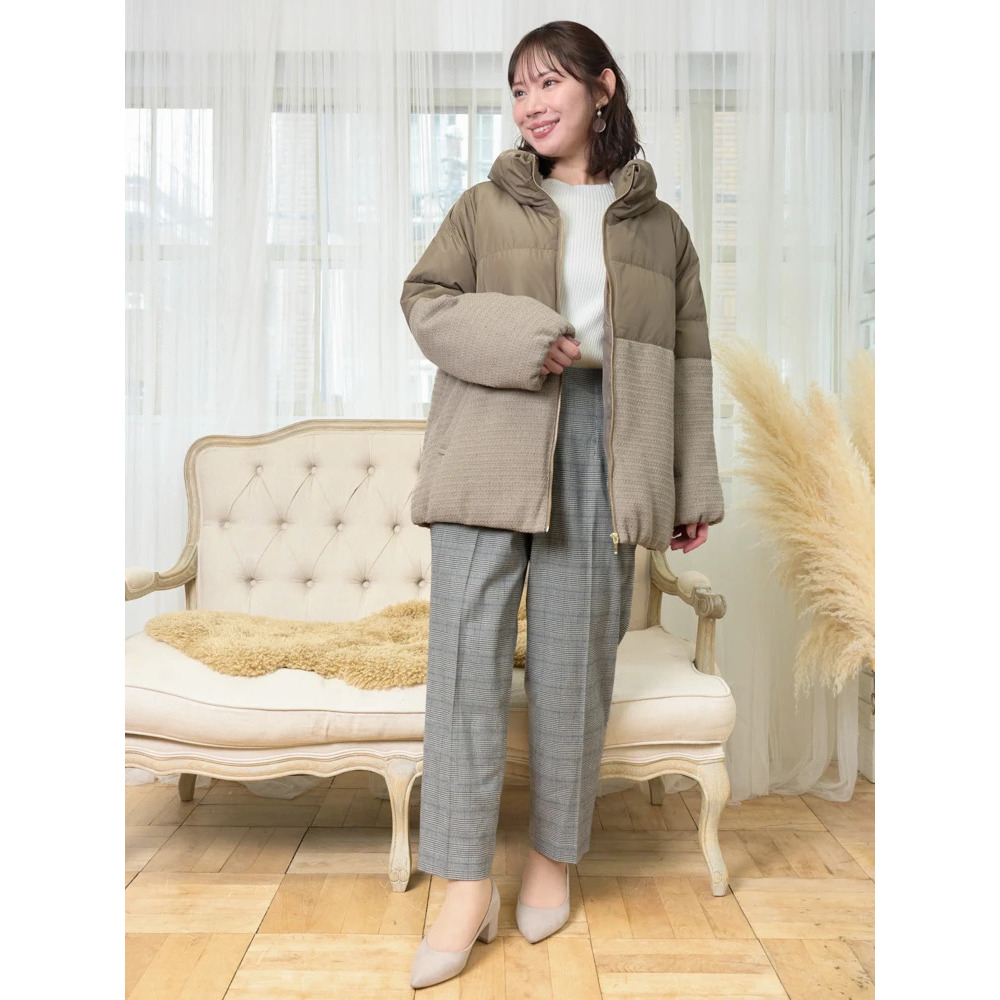 クラシカルツイードダウンジャケット16