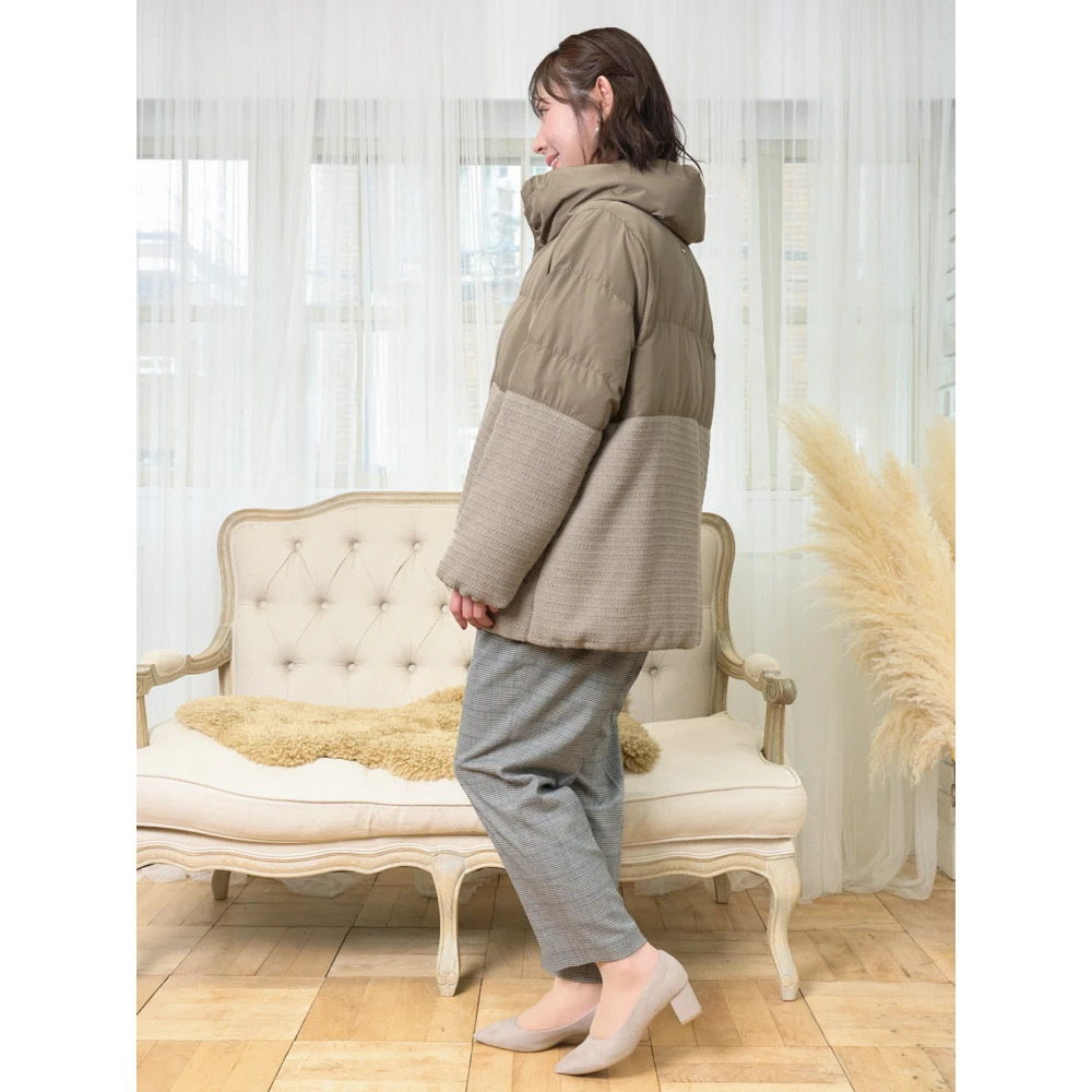 クラシカルツイードダウンジャケット19