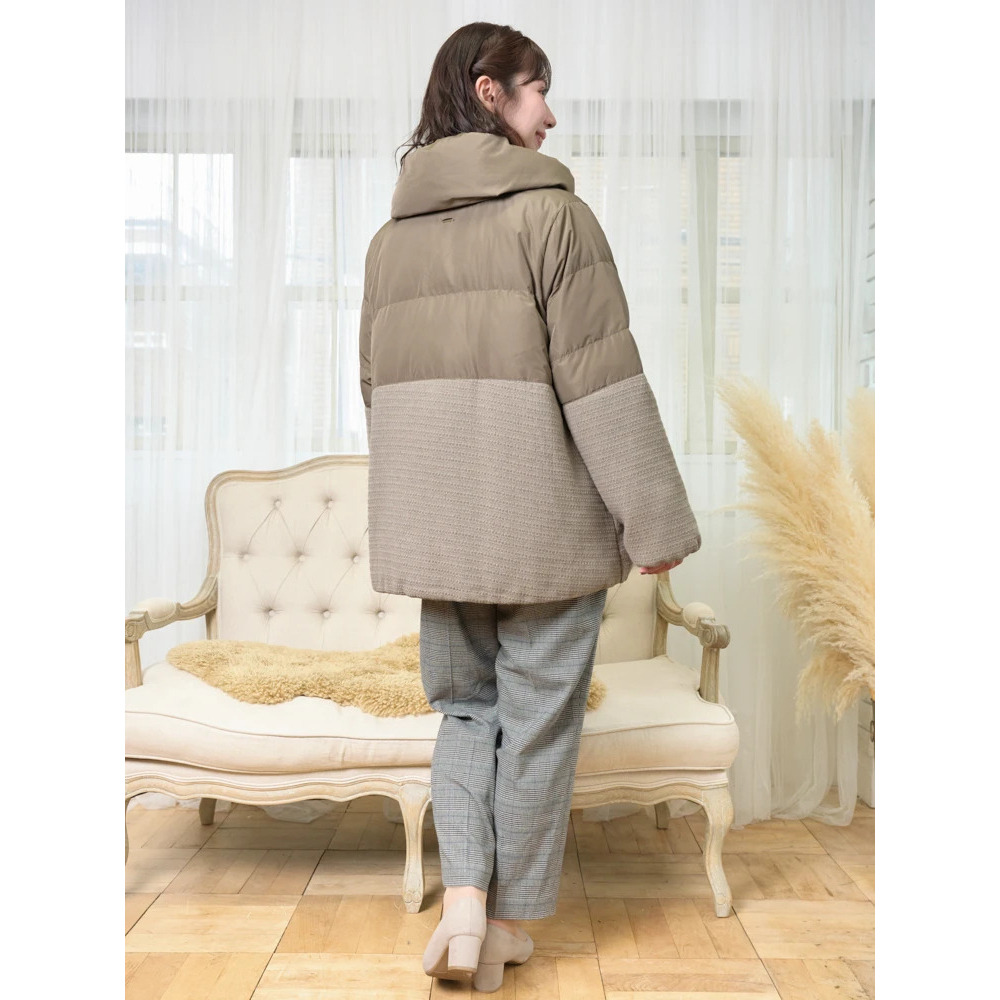 クラシカルツイードダウンジャケット20