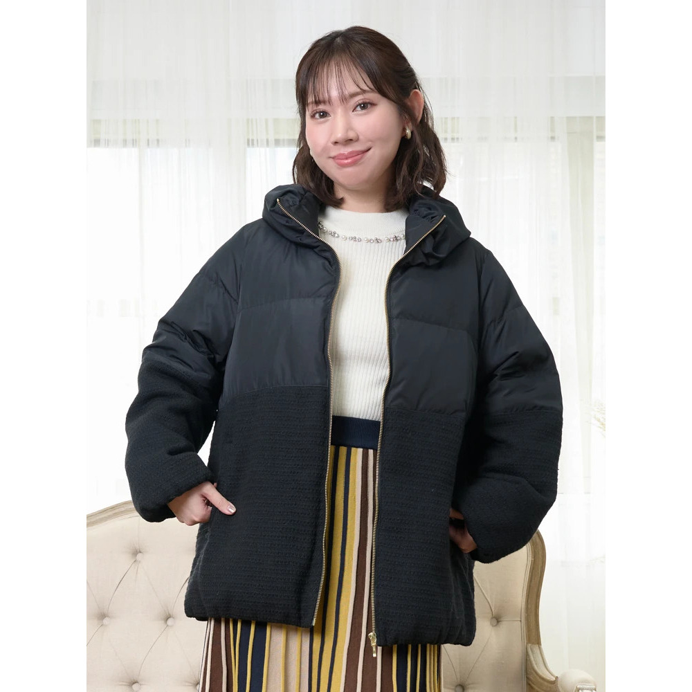 クラシカルツイードダウンジャケット21