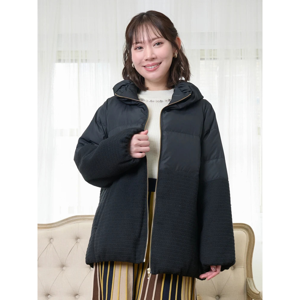 クラシカルツイードダウンジャケット22