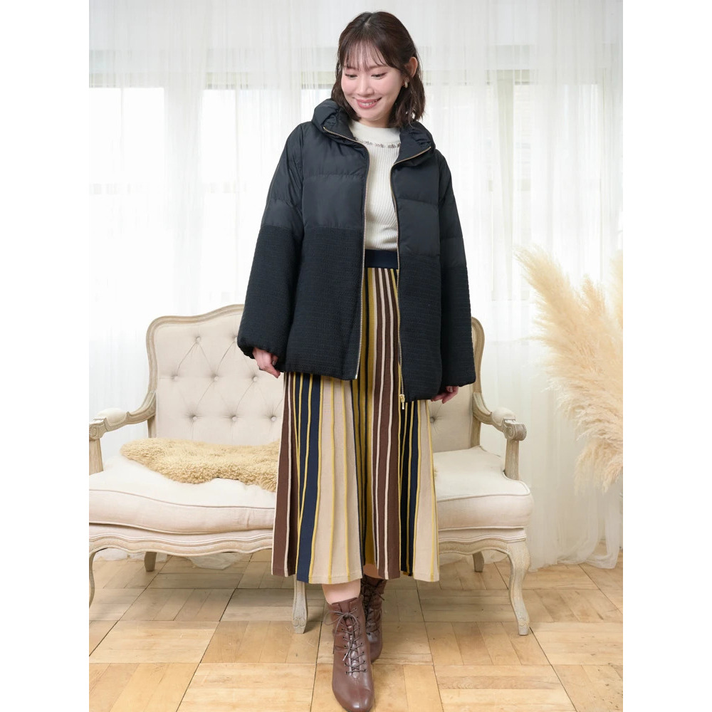 クラシカルツイードダウンジャケット25