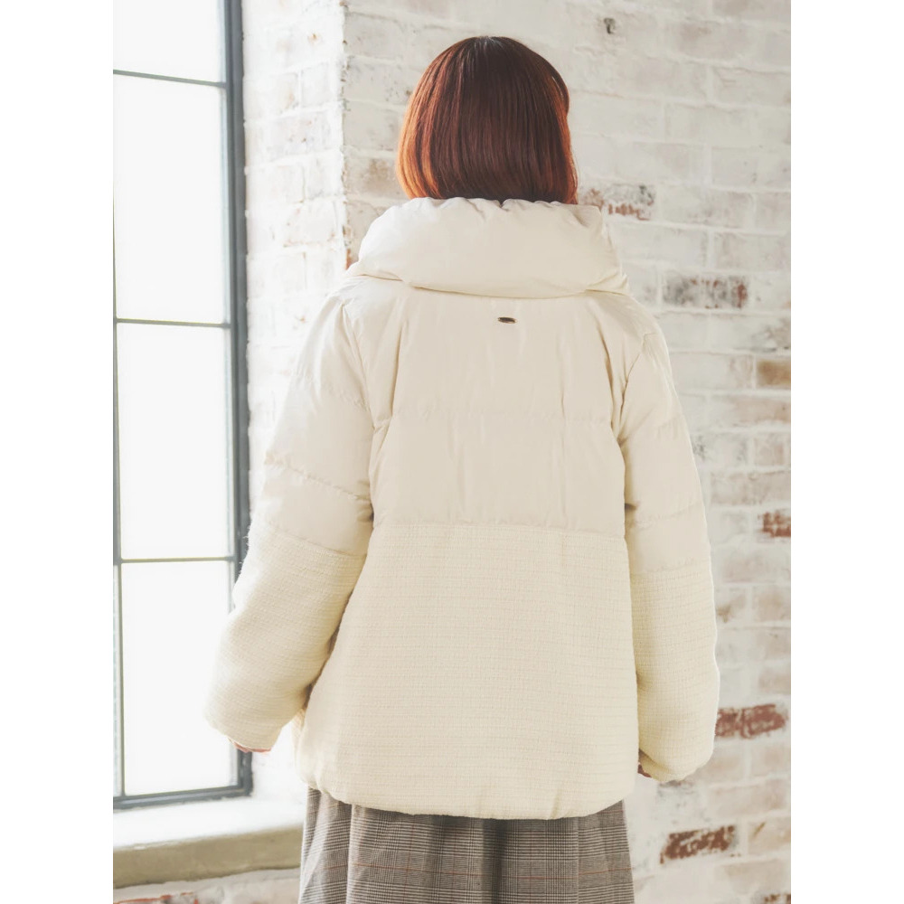 クラシカルツイードダウンジャケット5