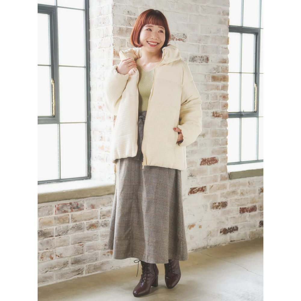 クラシカルツイードダウンジャケット7