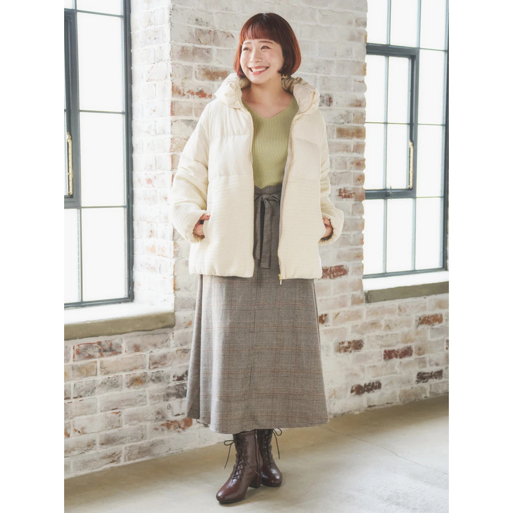 クラシカルツイードダウンジャケット8