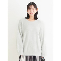 フェザーラメニットトップス