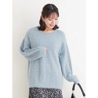 フェザーラメニットトップス