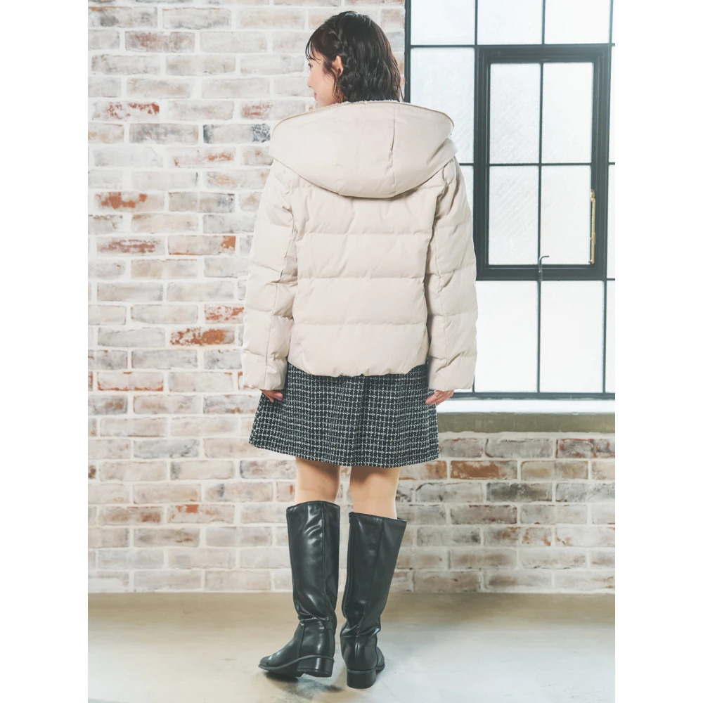 フェイクファーフードショートダウン13