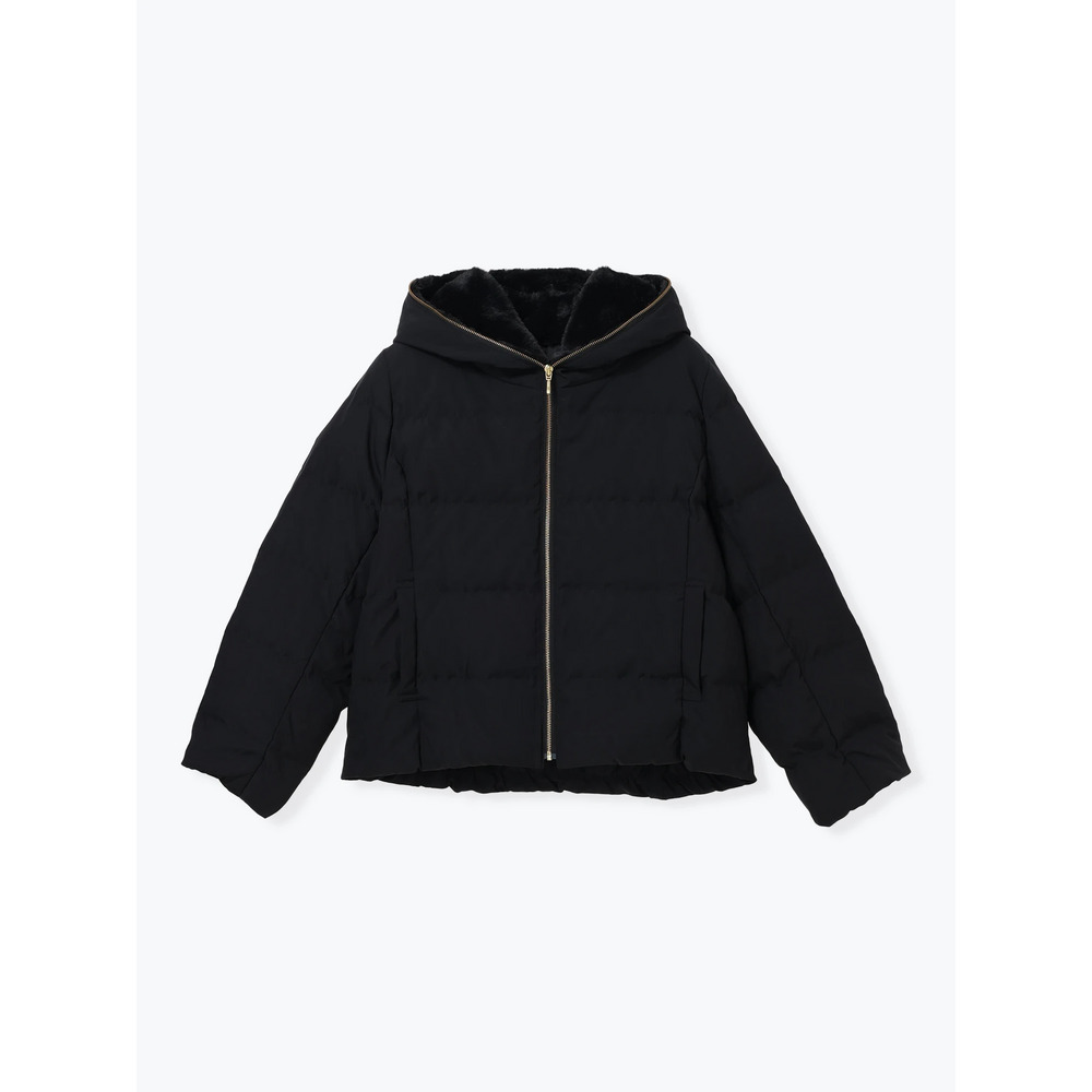 フェイクファーフードショートダウン23