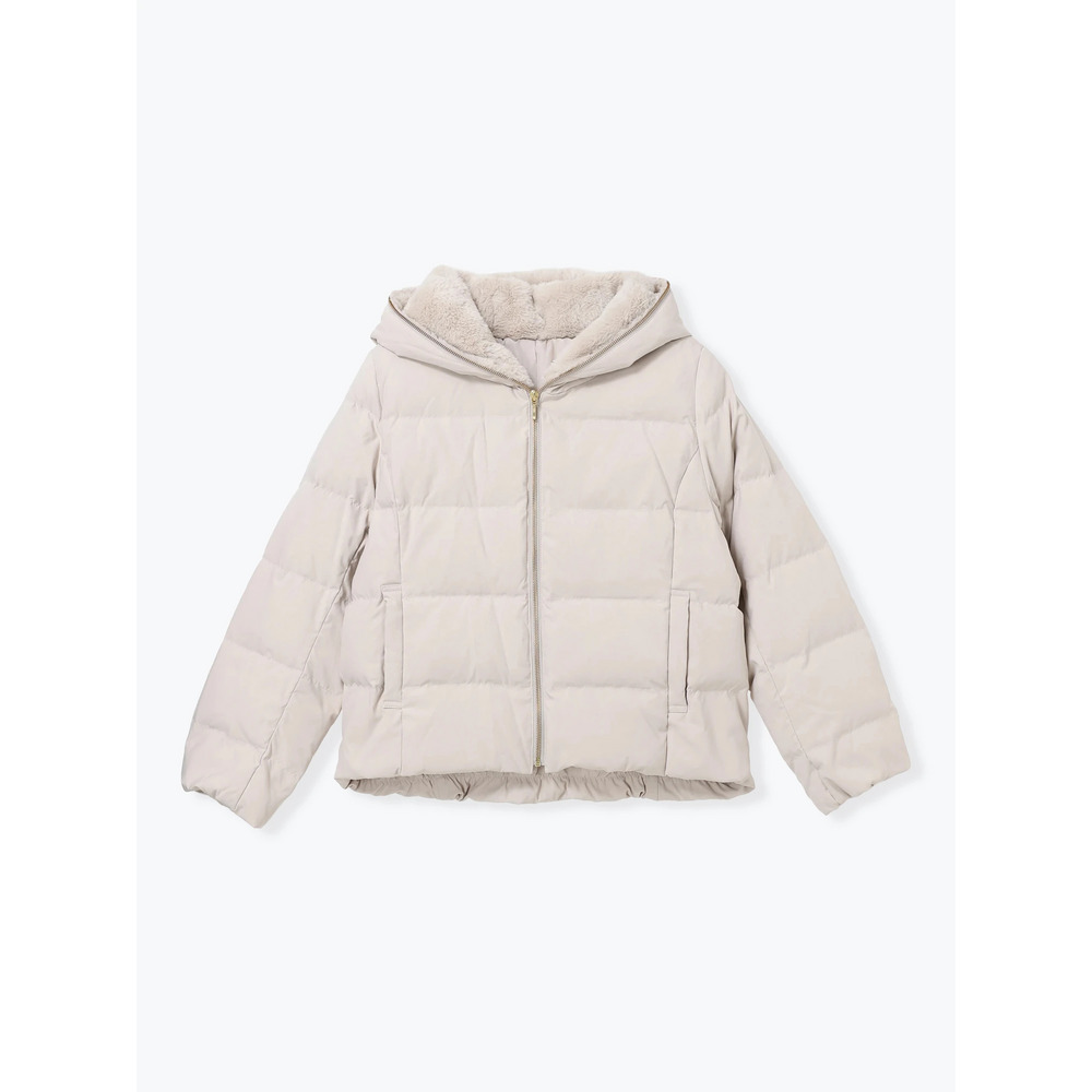 フェイクファーフードショートダウン24