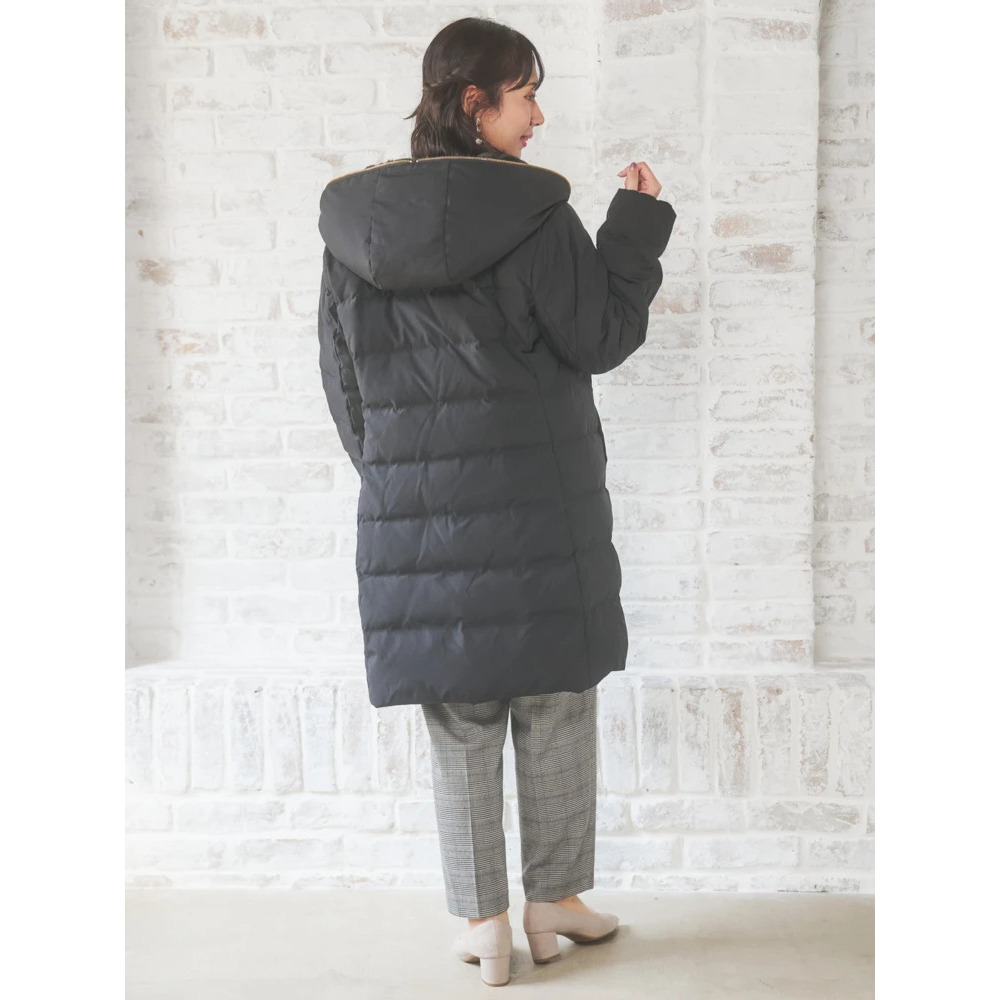 フェイクファーフードロングダウン20