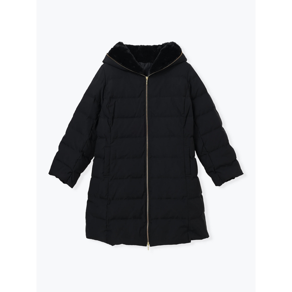 フェイクファーフードロングダウン21