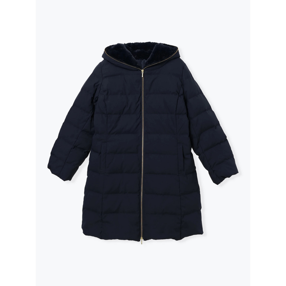 フェイクファーフードロングダウン22