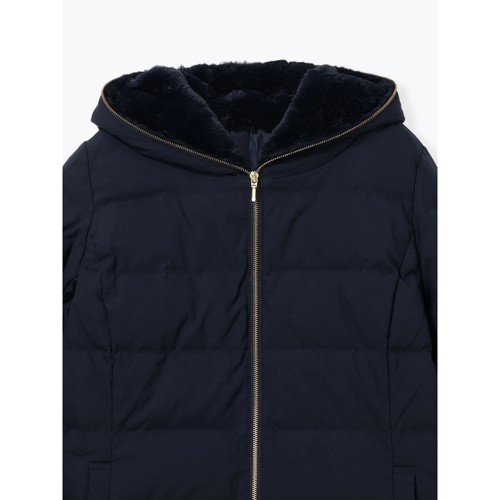 フェイクファーフードロングダウン24