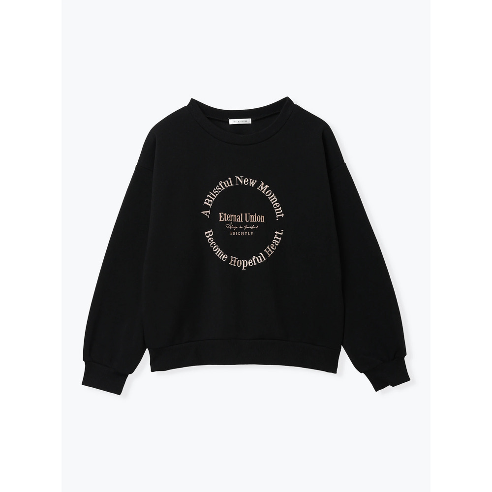 サークル刺繍ロゴ裏毛トップス15