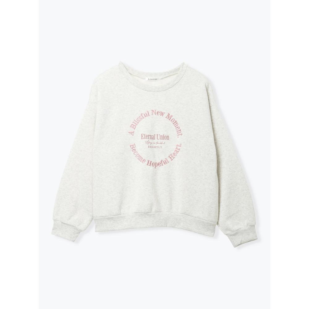 サークル刺繍ロゴ裏毛トップス16