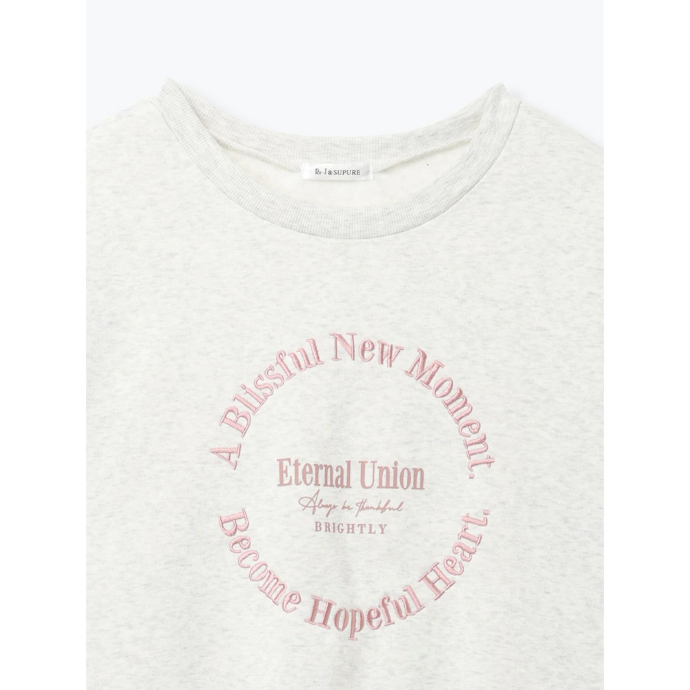 サークル刺繍ロゴ裏毛トップス18