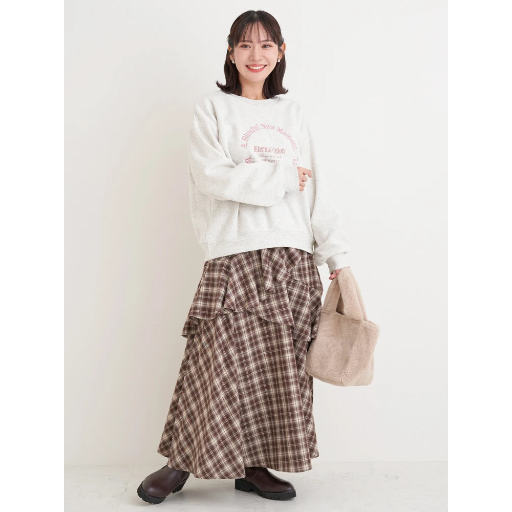 サークル刺繍ロゴ裏毛トップス7