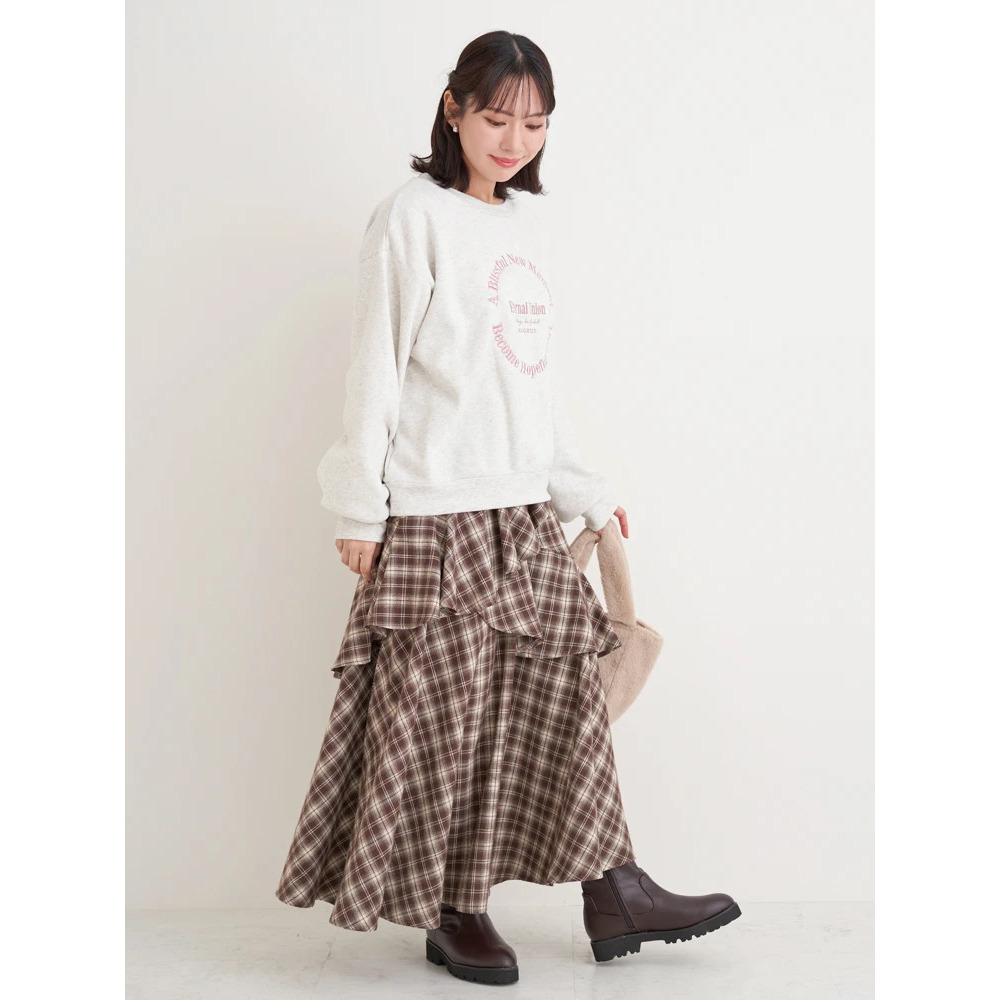 サークル刺繍ロゴ裏毛トップス8