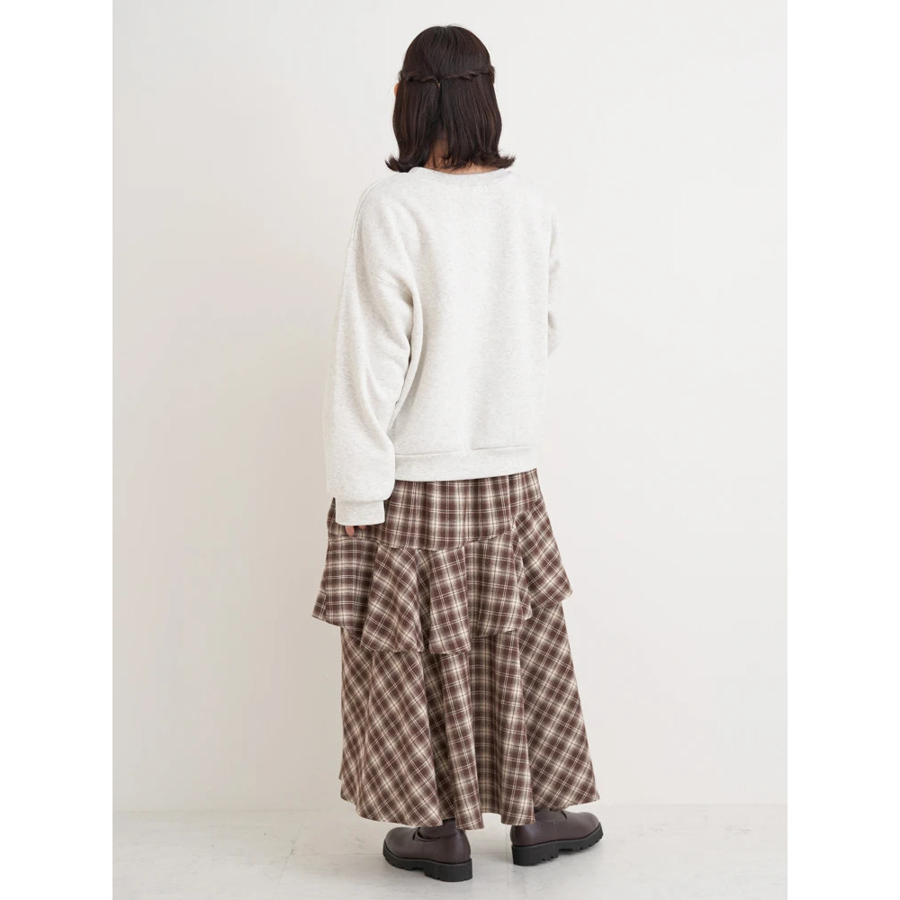 サークル刺繍ロゴ裏毛トップス9