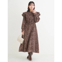 【WEB限定】フリルワンピース(無地・花柄)