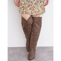 【la farfa SHOES/ラ・ファーファシューズ】2WAYスエードニーハイブーツ