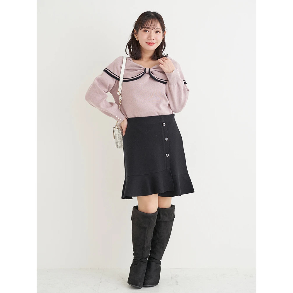 【la farfa SHOES/ラ・ファーファシューズ】2WAYスエードニーハイブーツ13