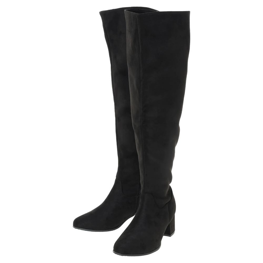 【la farfa SHOES/ラ・ファーファシューズ】2WAYスエードニーハイブーツ18